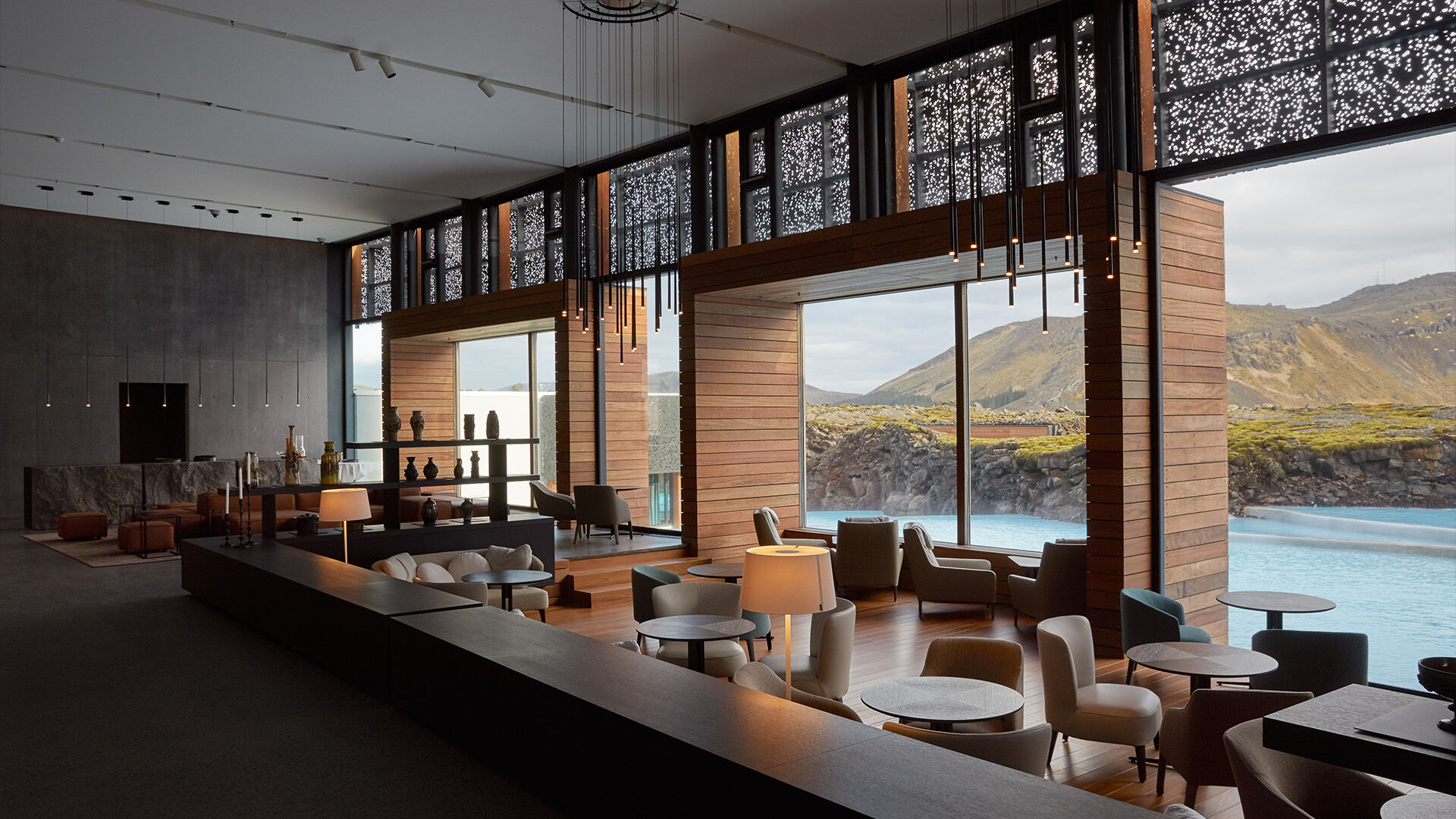 Luxury hospitality interior furnished for a trade project
