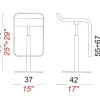 Lapalma LEM Height Adjustable Stool - Image 3
