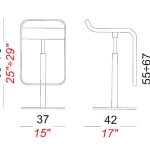 LEM Height Adjustable Stool