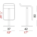 LEM S81 High Fixed Stool