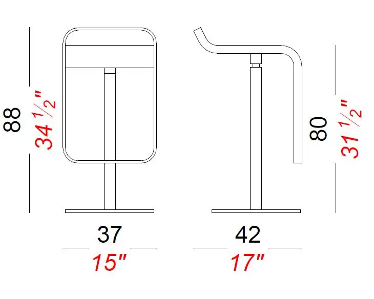LEM S81 High Fixed Stool