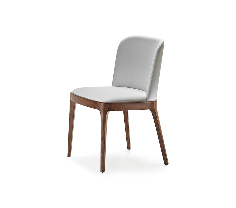 Cattelan Italia Magda upholstered dining chair with ashwood frame