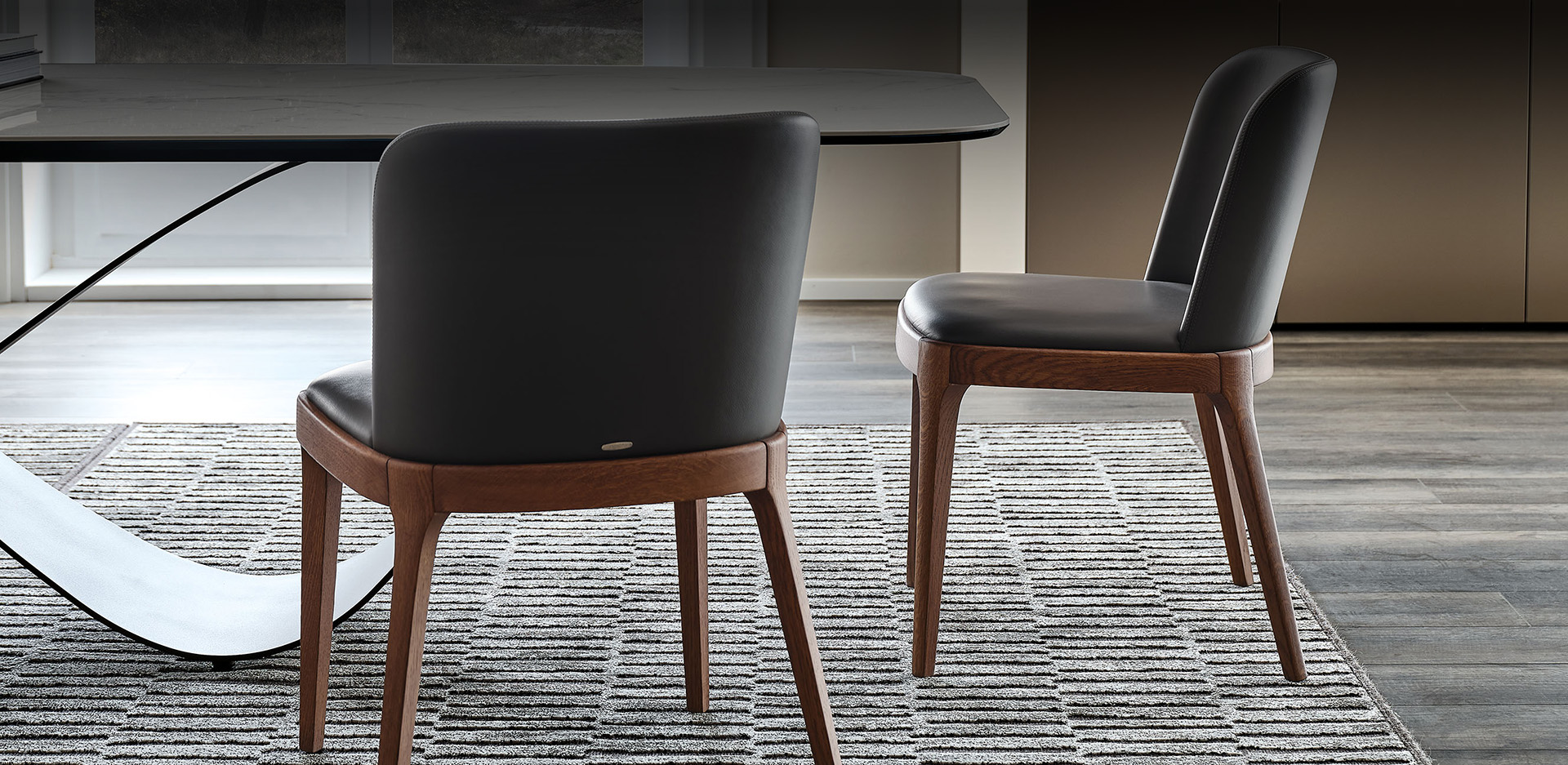 Cattelan Italia Magda chairs at a dining table