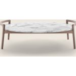 Flexform Ascanio side table with marble top