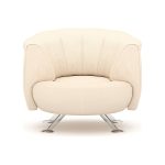 De Sede DS 164 swivel sofa in cream leather