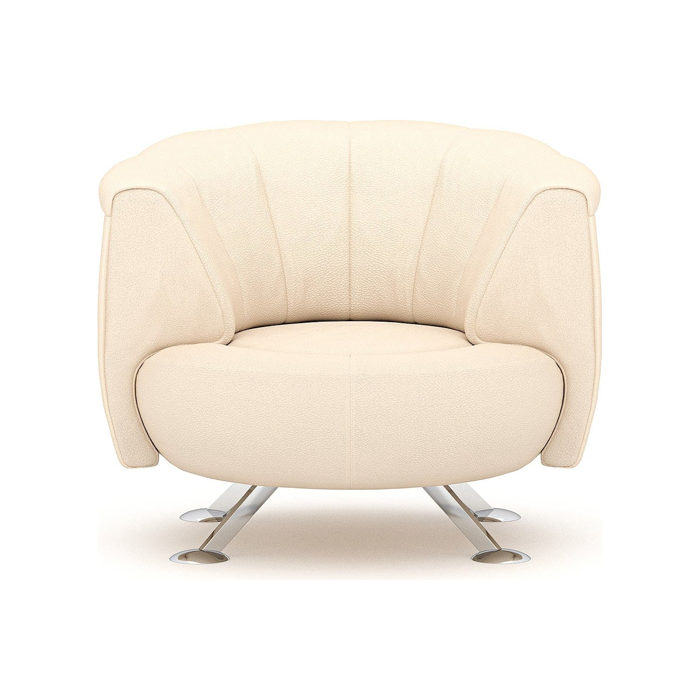De Sede DS 164 swivel sofa in cream leather