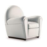 Poltrona Frau Vanity Fair armchair in white leather