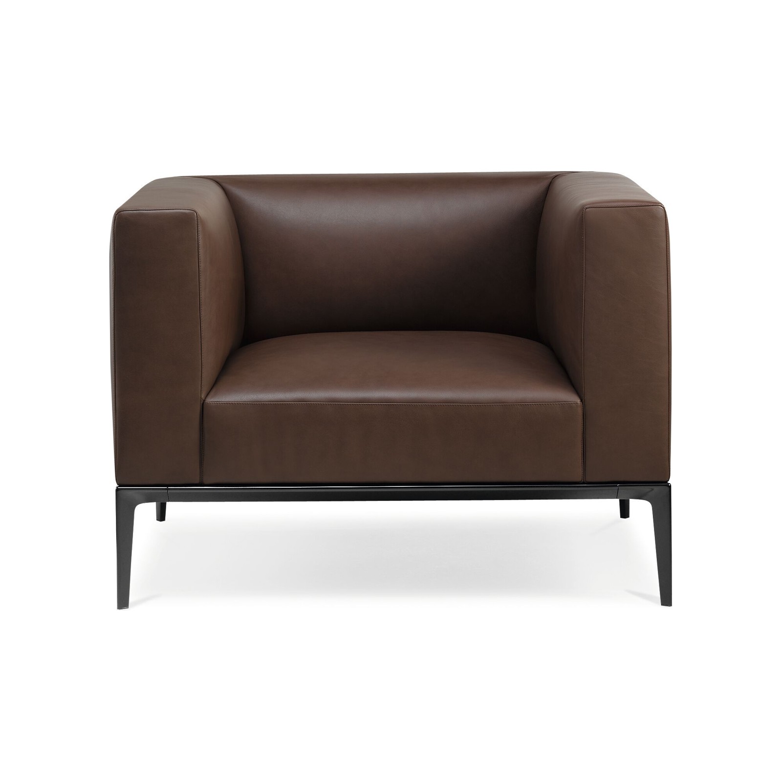 Walter Knoll Jaan armchair in brown leather